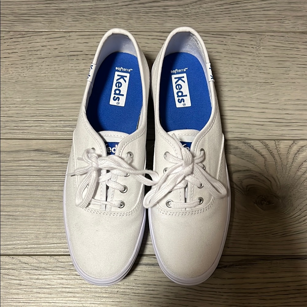 Keds Off-White Lace-Up Sneakers